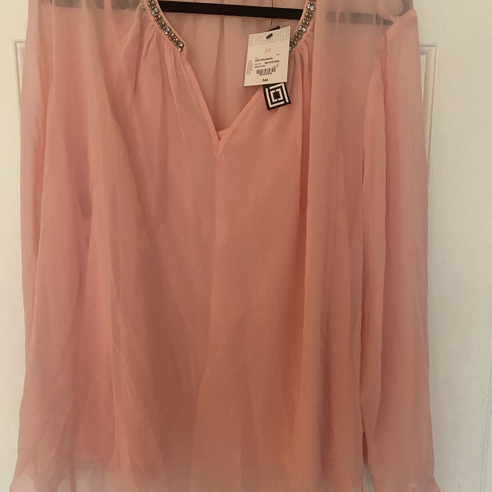 Plus Size 3X Liz Claiborne Dressy Blouse